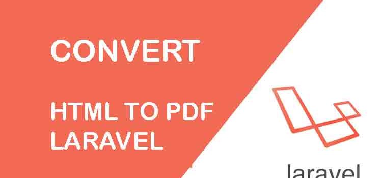 Convert Html to PDF in laravel